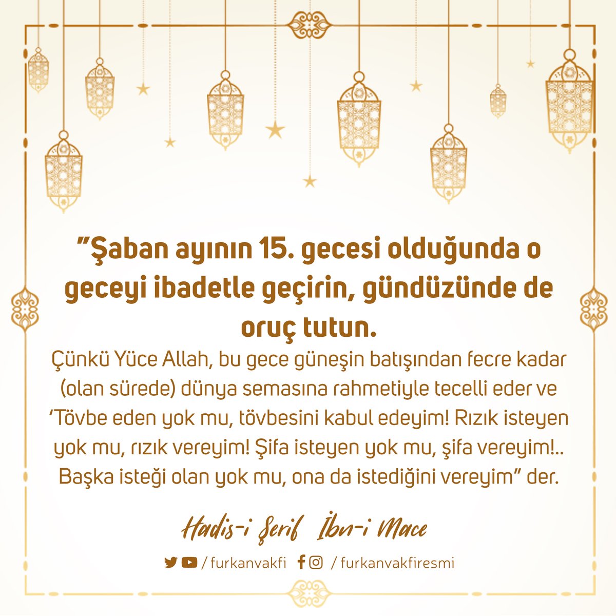 Şaban ayı 15. gecesi, berat kandili